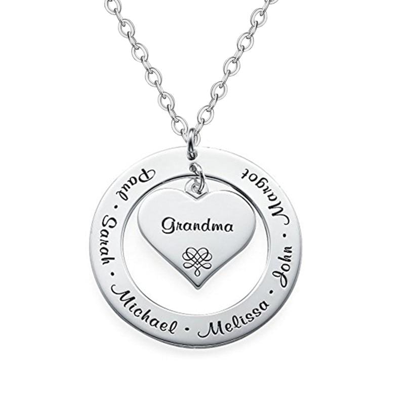 Custom Name Necklace Personalized Name Heart Necklace Jewelry Design