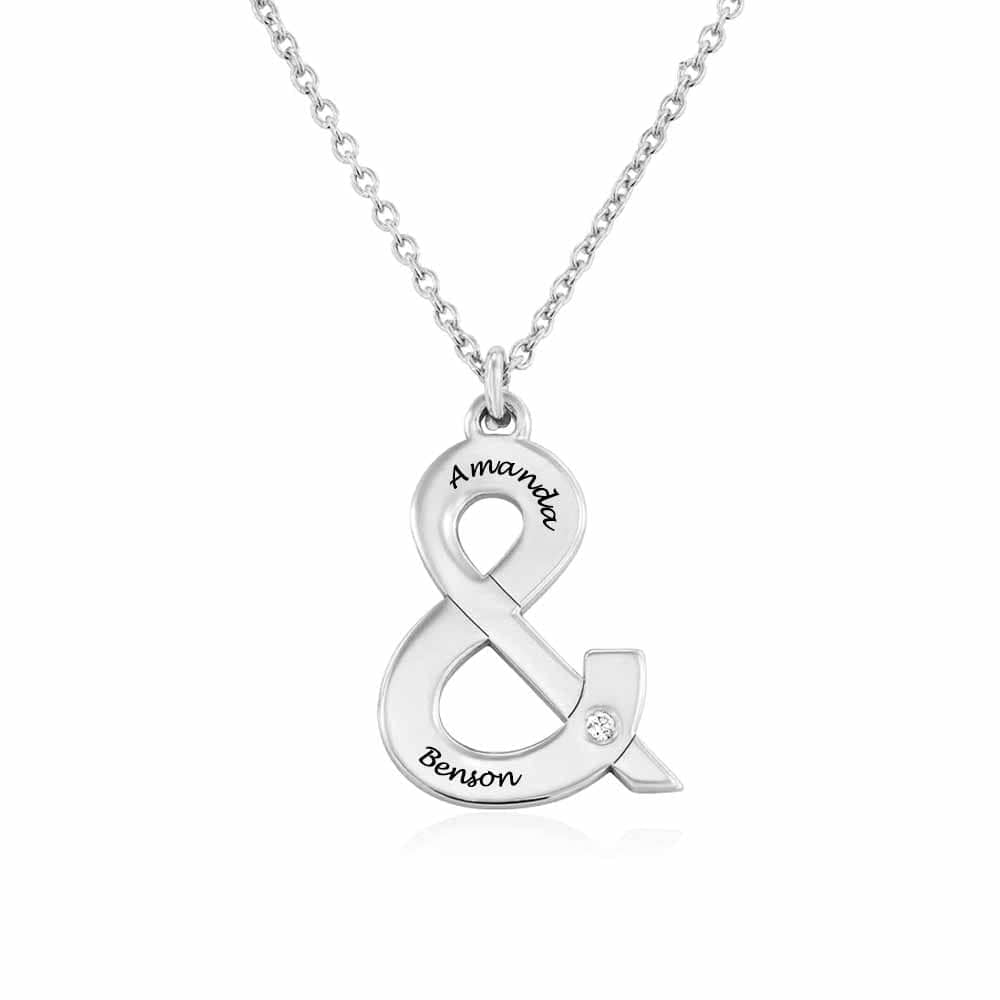 Custom Text Necklace Personalized Silver Name Necklace Jewelry Design