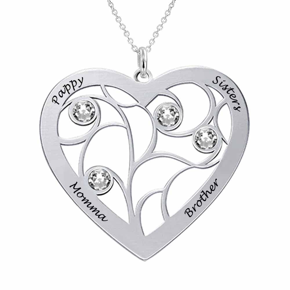 Custom Text Heart Necklace Personalized Name Necklace Jewelry Design