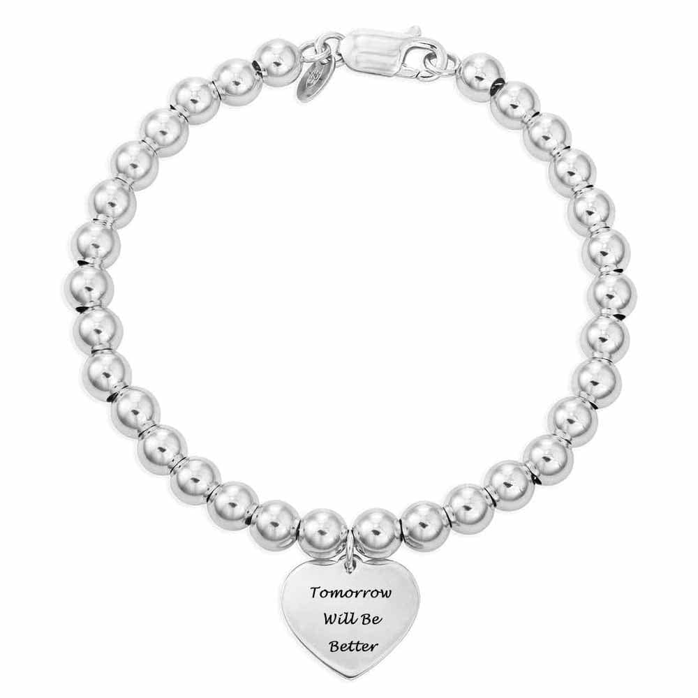Personalized Bracelet Name Bracelet Custom Text Heart Couple Bracelet