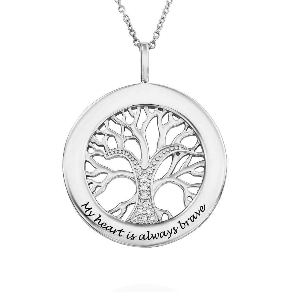 Custom Text Life Tree Necklace Personalized Name Necklace Jewelry Design