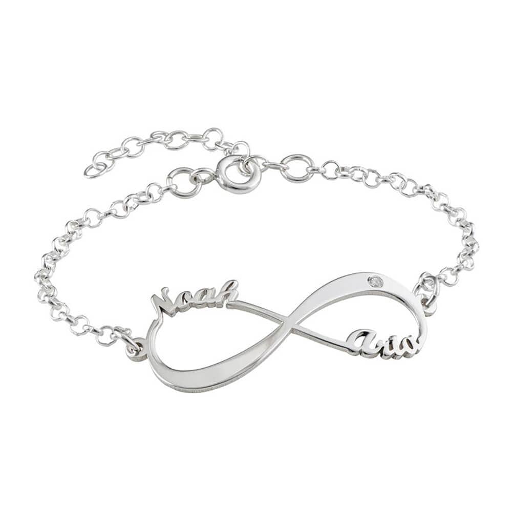 Personalized Bracelet Custom Text Special Shaped Letter Couple Bracelet