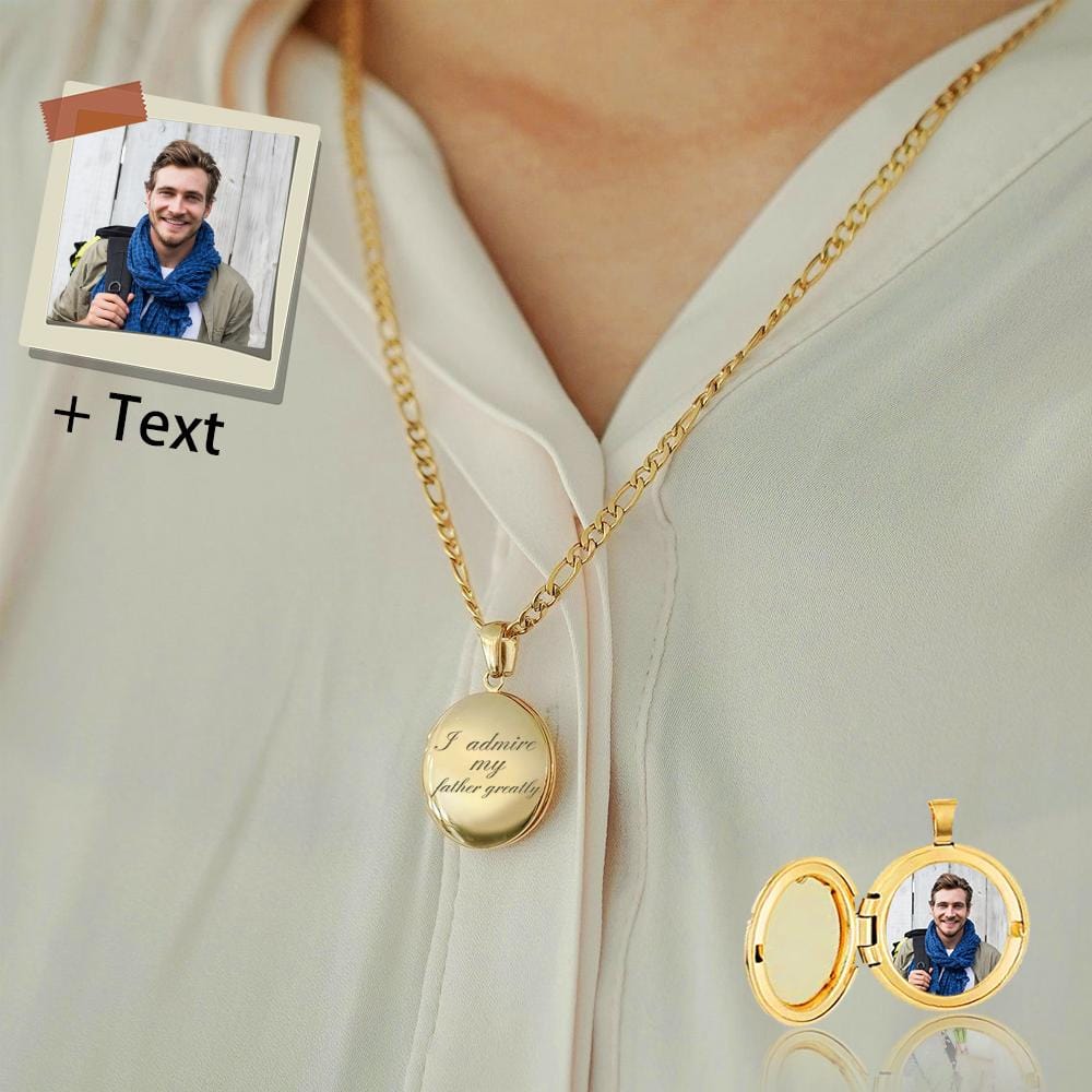Custom Photo&Text Necklace Personalized Photo Necklace Jewelry Design