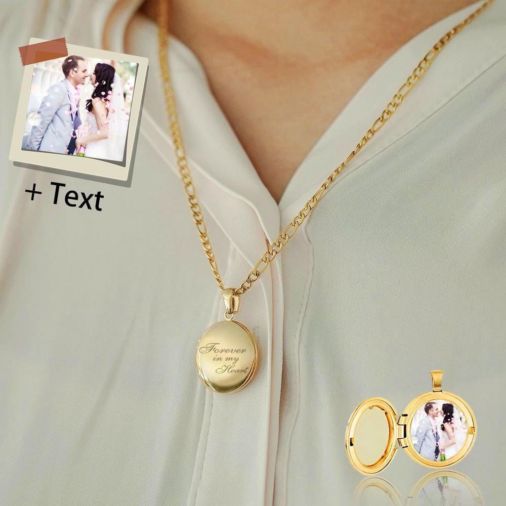 Custom Photo&Text Necklace Personalized Photo Necklace Jewelry Design