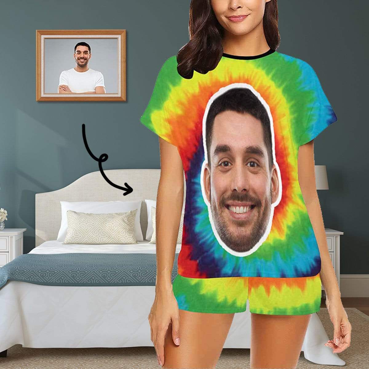 face on pajamas