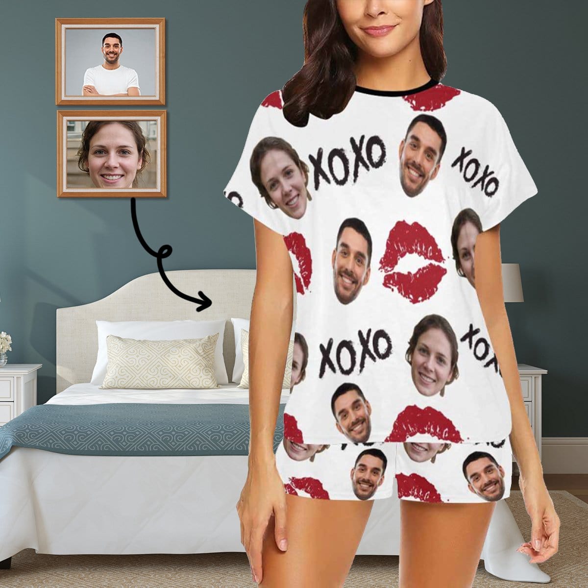 face on pajamas