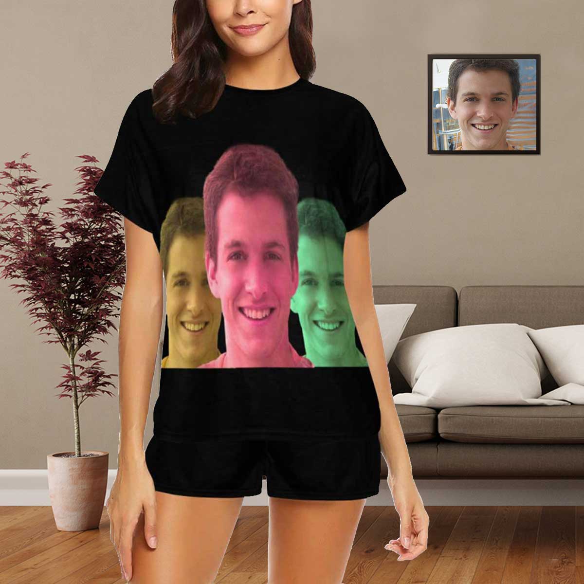 face on pajamas