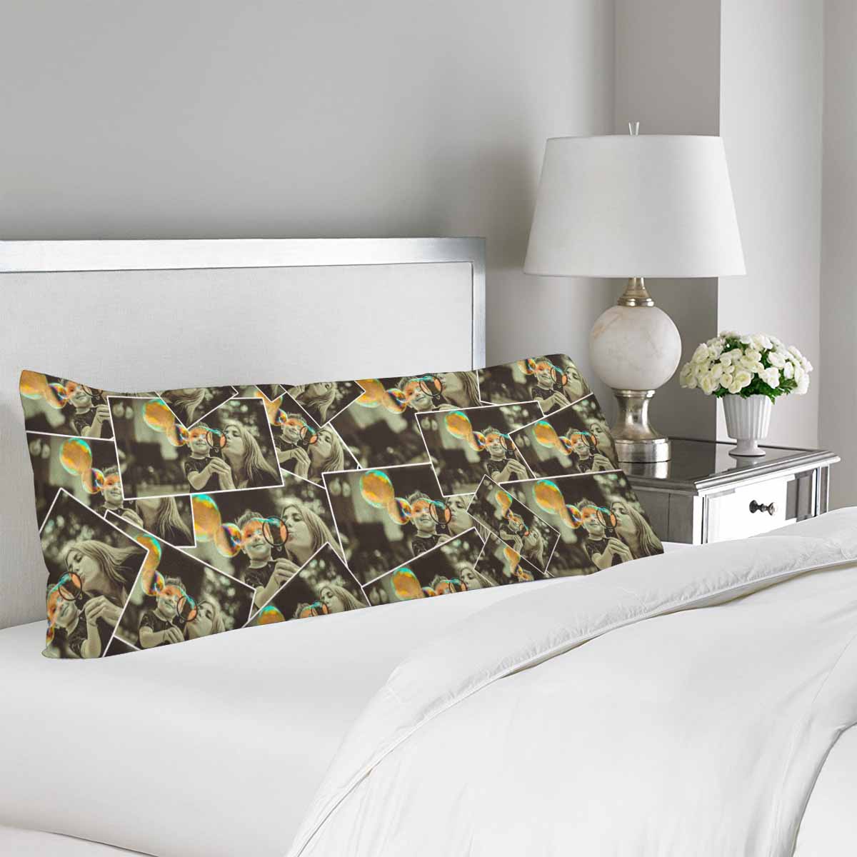 Custom Photo Outline Body Pillow Case Design Pillow with Own Picture 20"x54"