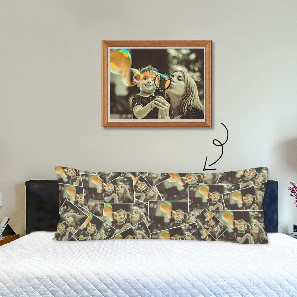 Custom Photo Outline Body Pillow Case Design Pillow with Own Picture 20"x54"