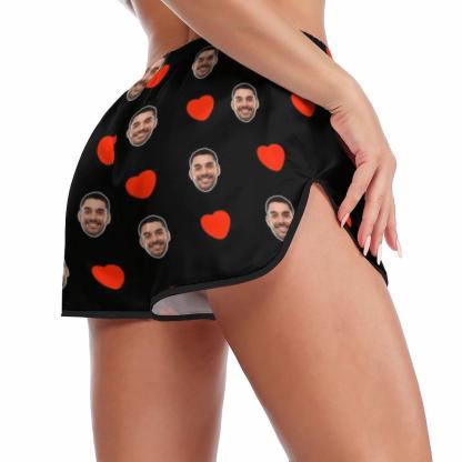 Custom #Plus Size Pajama Set-Custom Boyfriend Face Sleepwear Personalized Women's Sexy Cami Pajama Set Honeymoon Gift - YesCustom