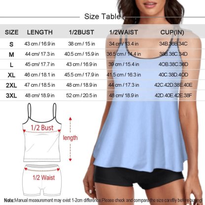 Custom #Plus-Size Swimdress And Shorts Custom Face Boyfriend Multicolour Swimsuit Personalized Tankini Bathing Suit For Women 2 Piece Swmsuit - YesCustom