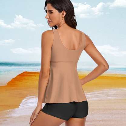 Custom #Plus-Size Swimdress And Shorts Custom Face My Husband Swimsuit Personalized Tankini Bathing Suit For Women 2 Piece Swmsuit - YesCustom
