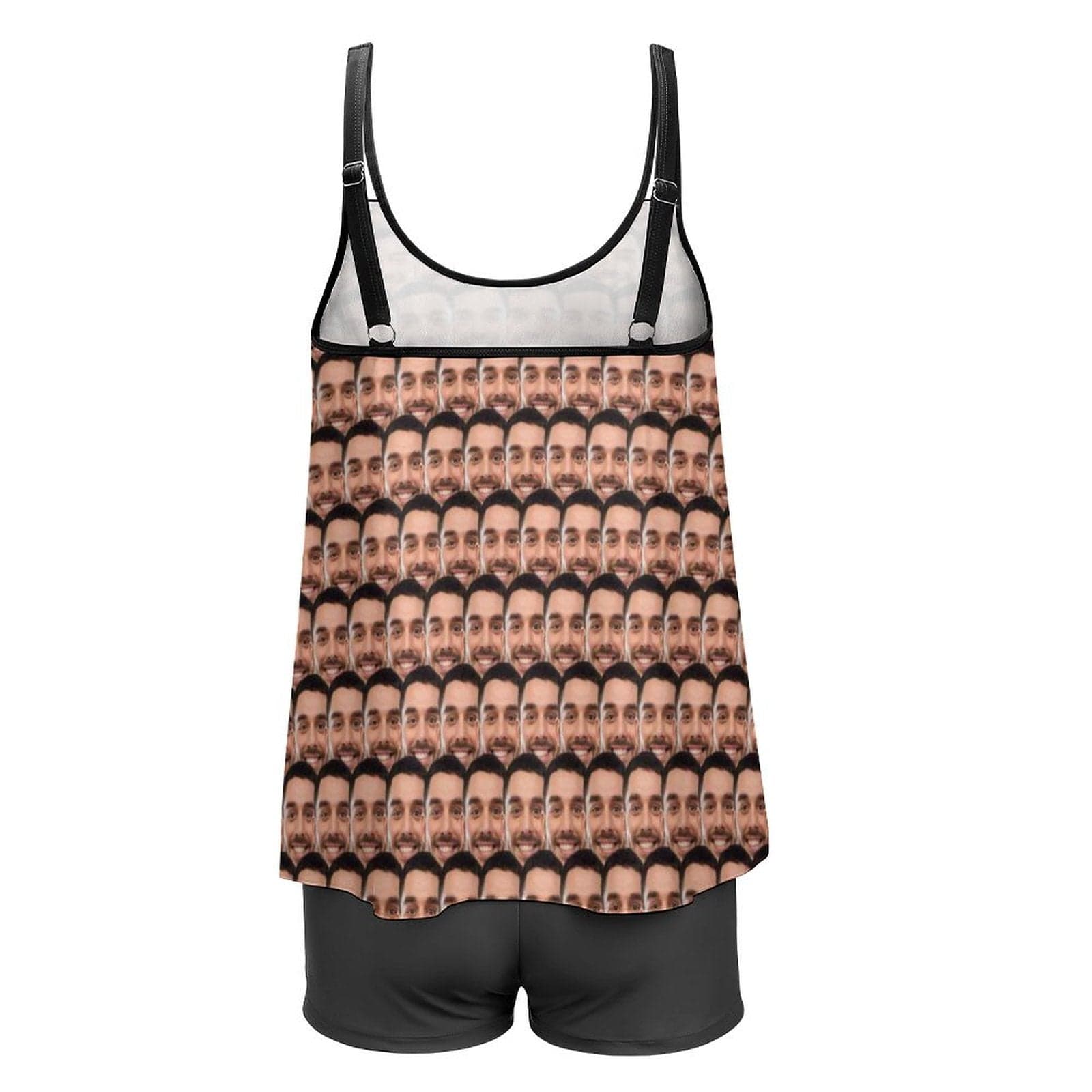 Custom #Plus-Size Swimdress And Shorts Custom Face Swimwear Sweet Lover Women Swimsuit Tankini Bathing Suit For Women 2 Piece Swmsuit - YesCustom