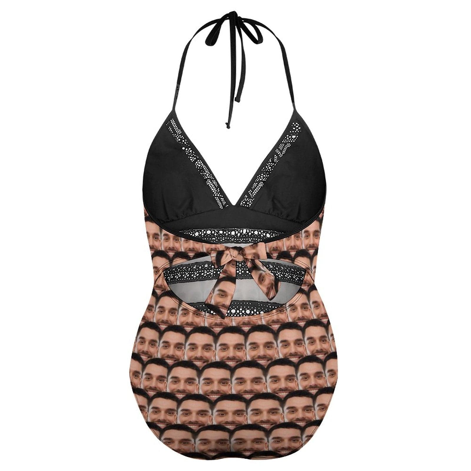 Custom #Plus-Size Swimsuit-Custom Boyfriend Face Swimsuits Personalized Women's New Strap One Piece Bathing Suit For Her - YesCustom