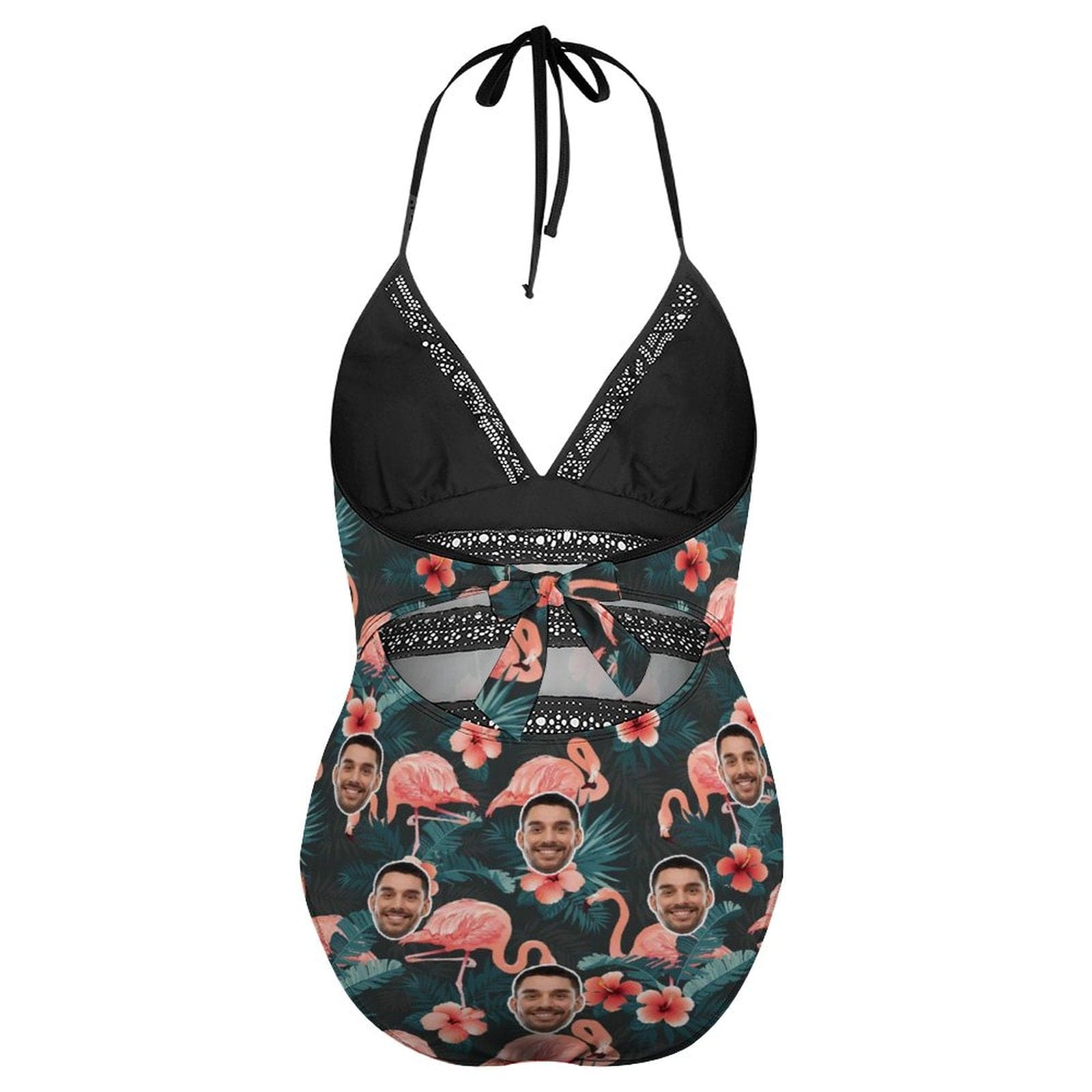 Custom #Plus Size Swimsuit-Custom Face Summer Sexy Swimsuits Personalized Women's New Strap One Piece Bathing Suit Vacation - YesCustom