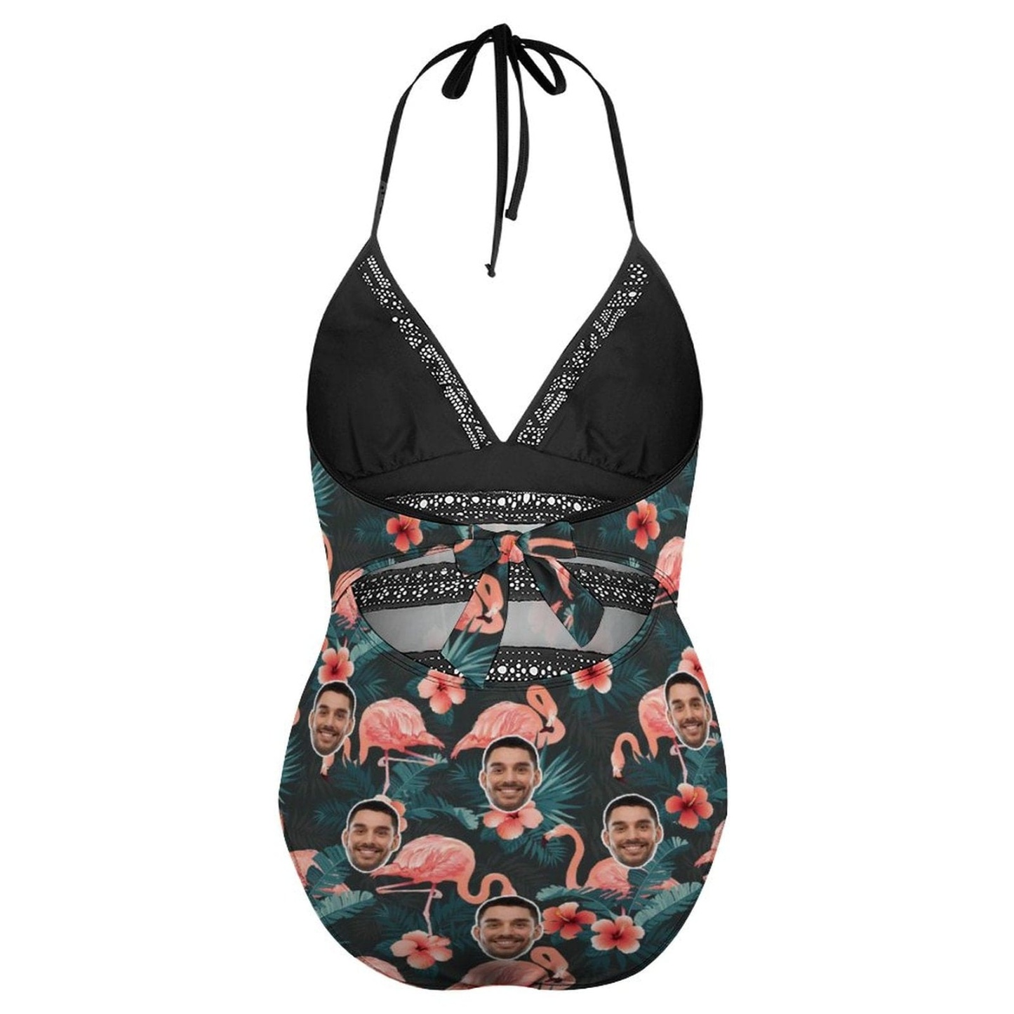 Custom #Plus Size Swimsuit-Custom Face Summer Sexy Swimsuits Personalized Women's New Strap One Piece Bathing Suit Vacation - YesCustom