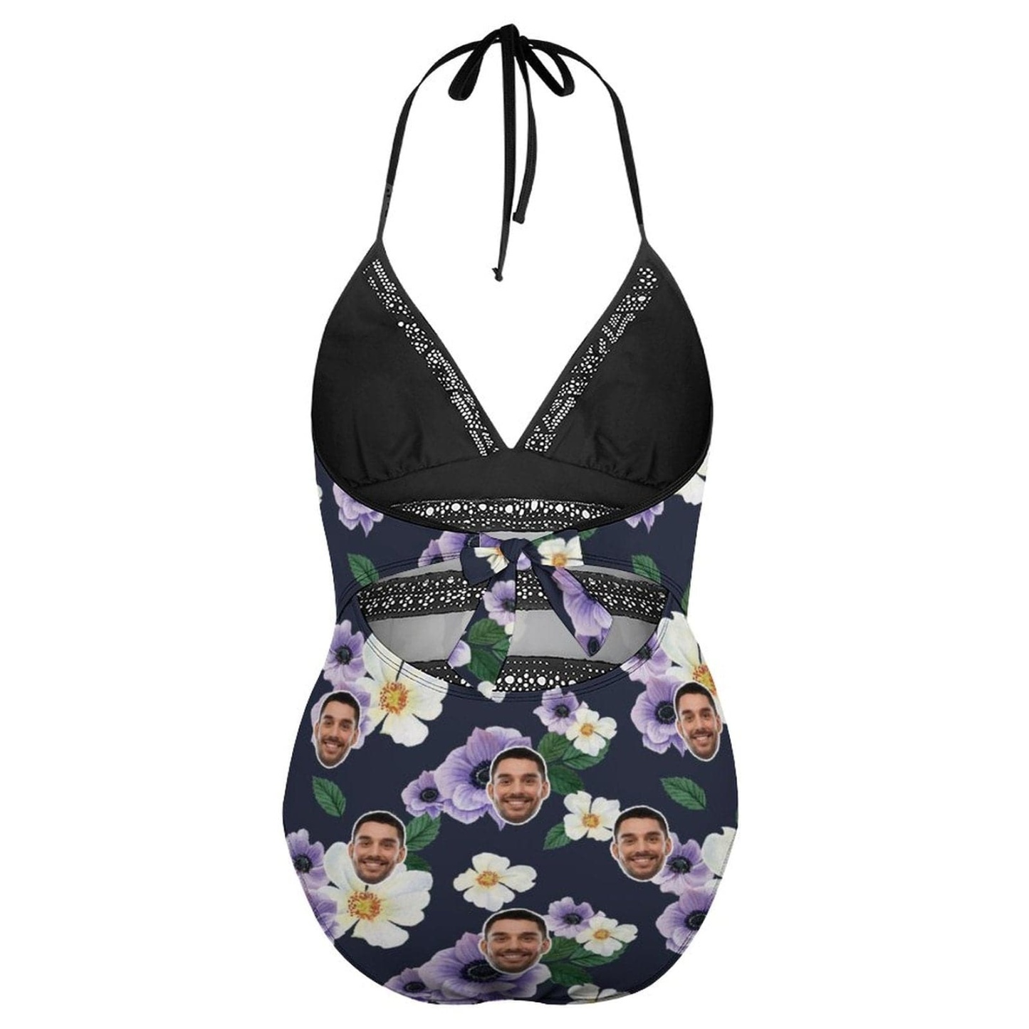 Custom #Plus Size Swimsuit-Custom Face Summer Sexy Swimsuits Personalized Women's New Strap One Piece Bathing Suit Vacation - YesCustom