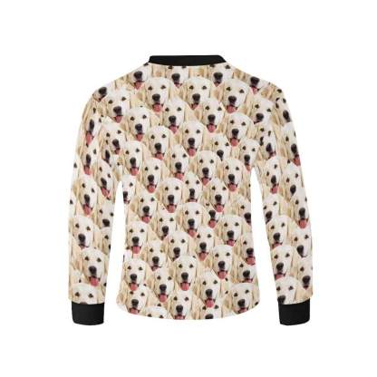 Custom #7-16Y Custom Face Favorite Kids' Rib Cuff Long Sleeve T-shirt - YesCustom