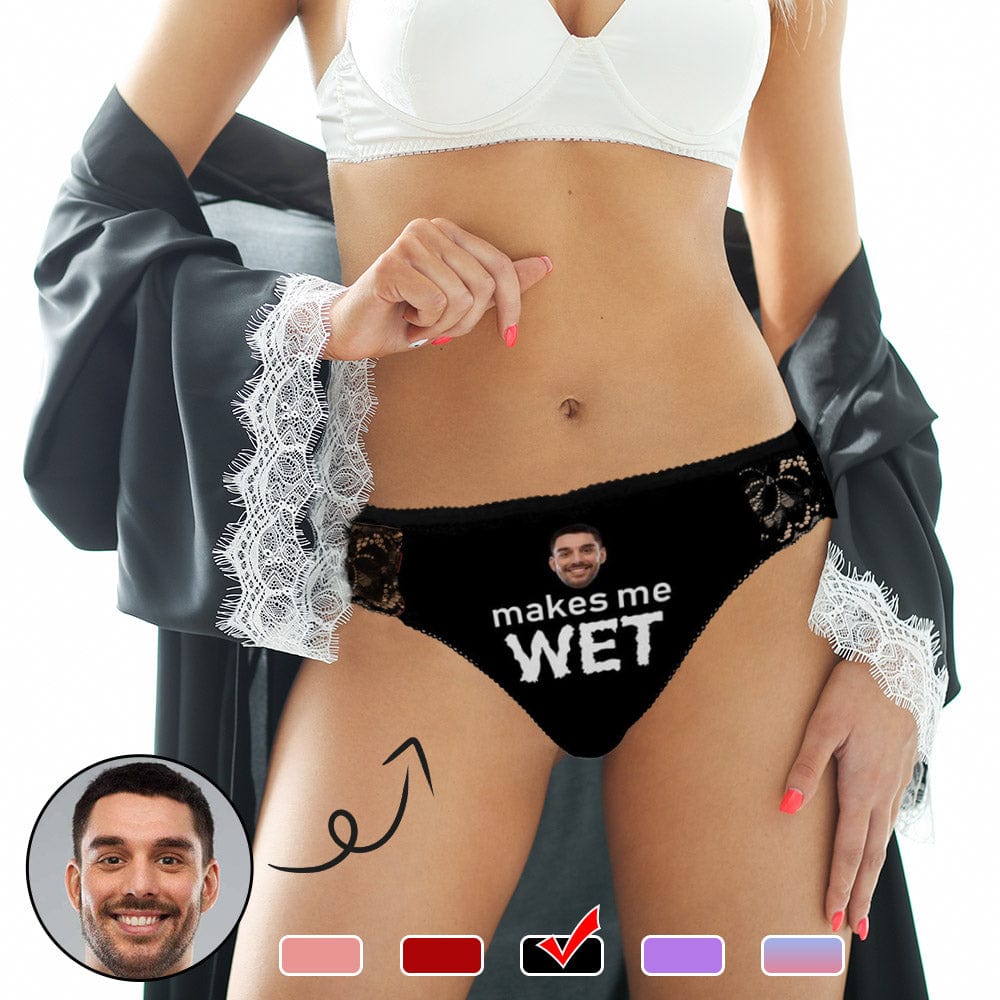 Custom #Tiktok Best Panties Custom Womens Panties Wet Underwear Personalized Face Sexy Panties Women's Lace Panty - YesCustom