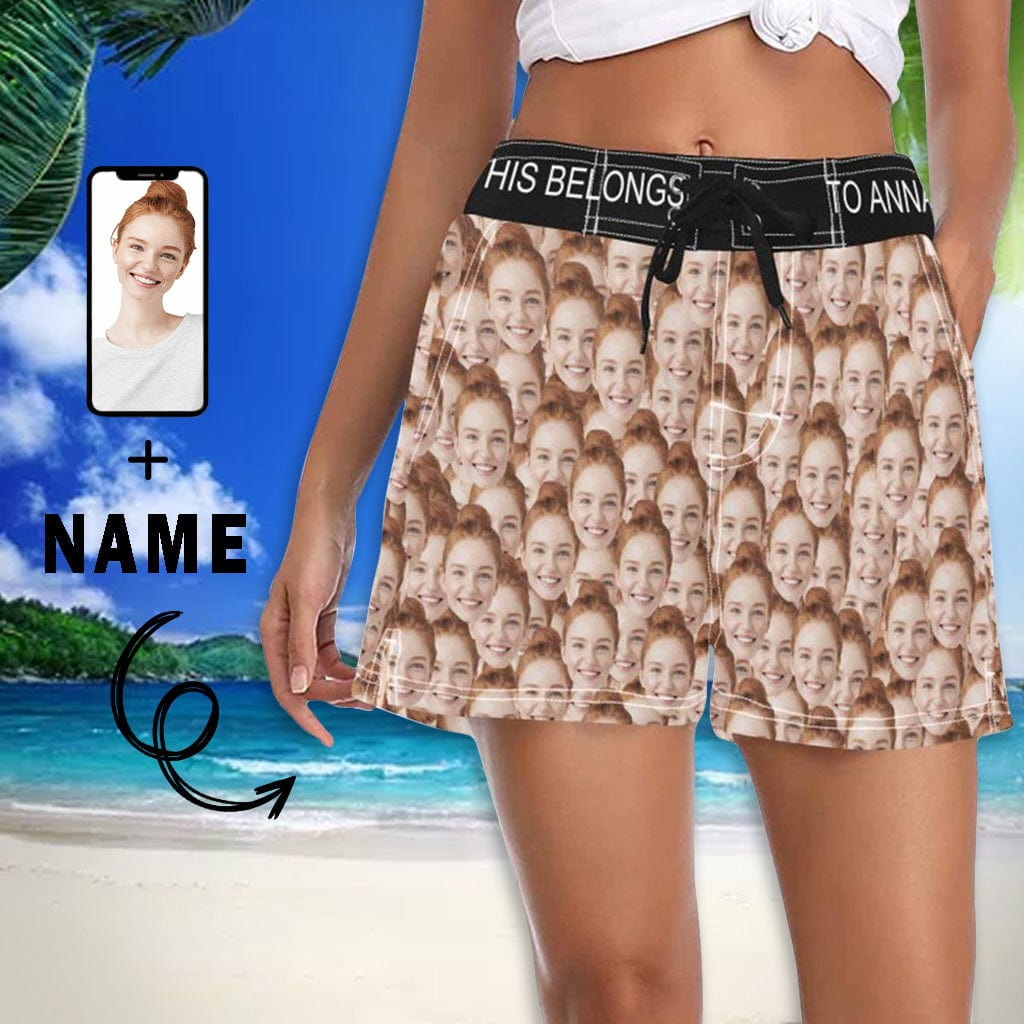 personalized casual yoga shorts
