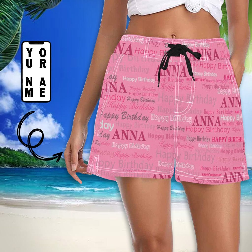 personalized casual yoga shorts