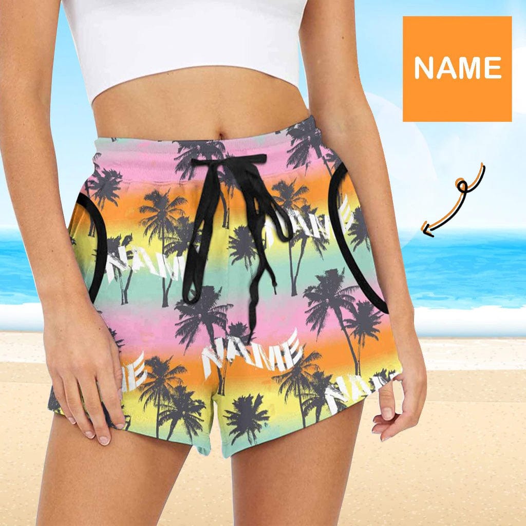 personalized casual yoga shorts
