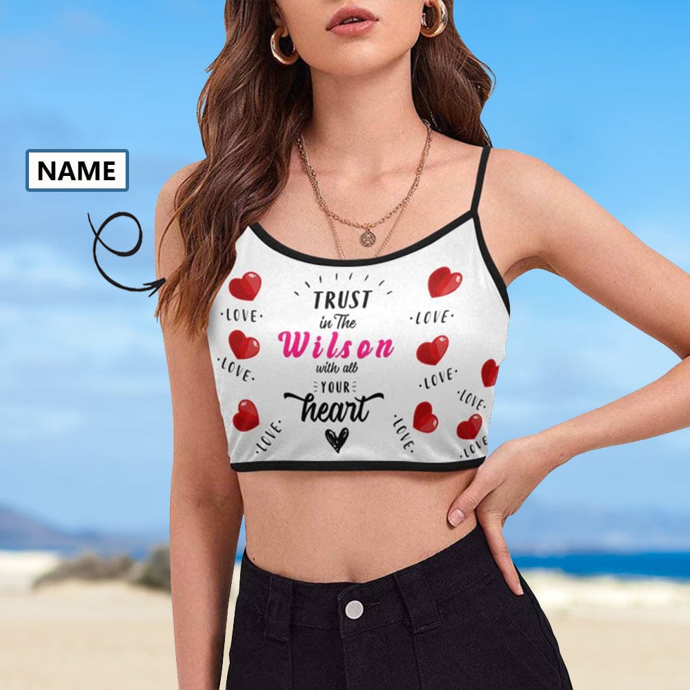 custom name sports bra