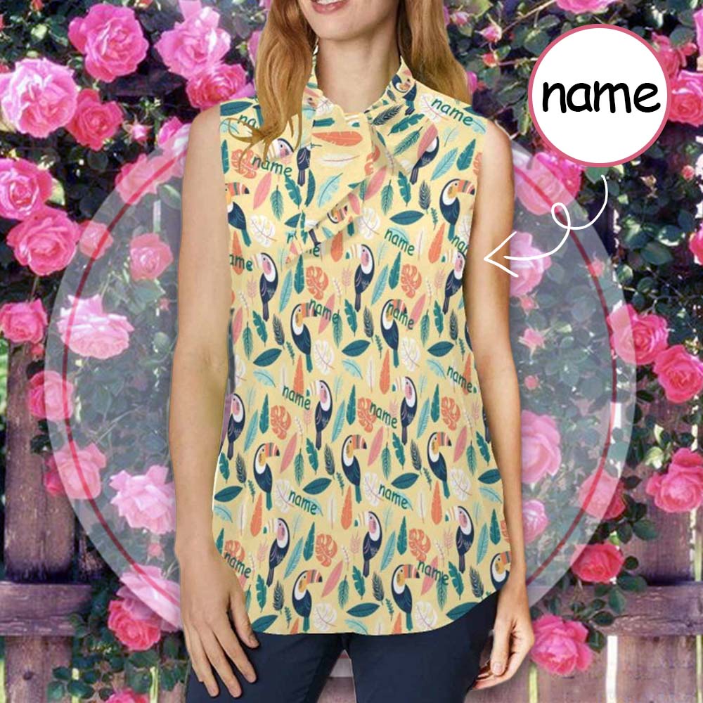 Custom Name Tank Tops Women's Sleeveless Shirt Print Your Own Shirt