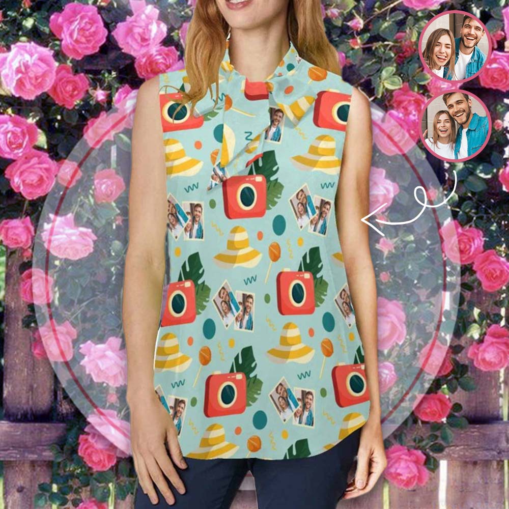 Custom Photo Tank Tops Camera Women's Shirt Design Your Own Gift