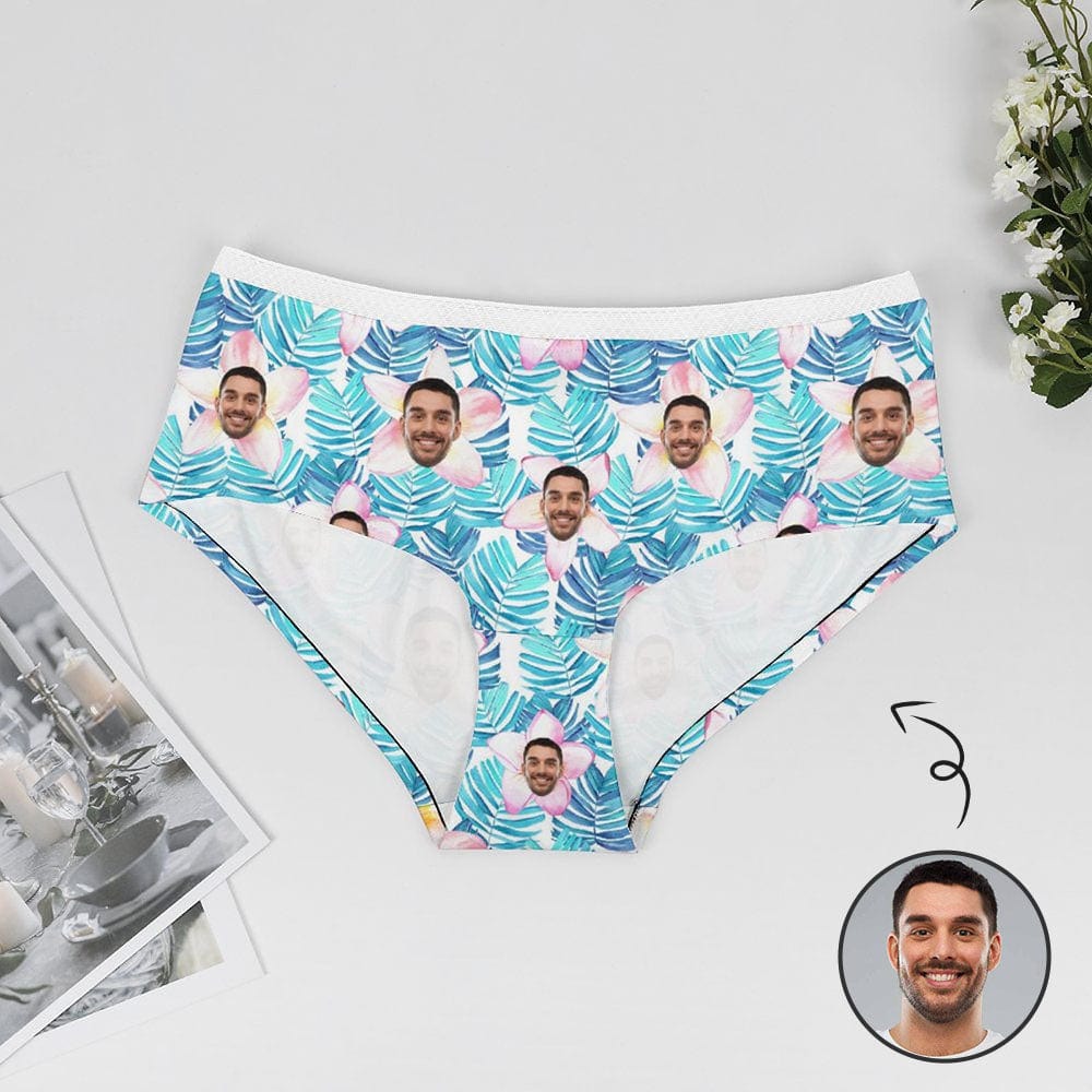 Custom Husband Face Petal Women's Lace Panties Women Underwear