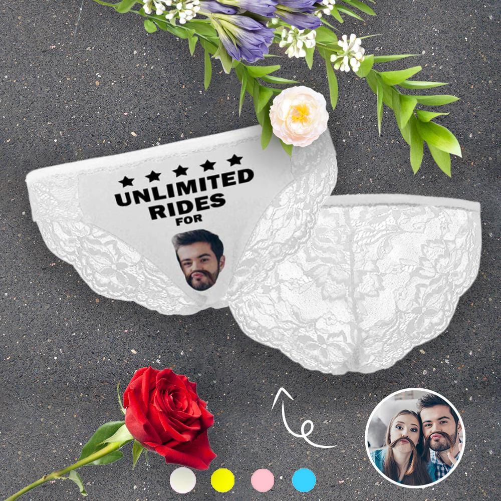 Custom Lace Underwear Personalized Face For You Women's Lace Panty