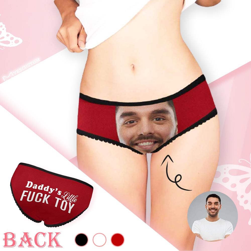 Custom Underwear with Face Personalized Fuck Toy Womens High-cut Briefs