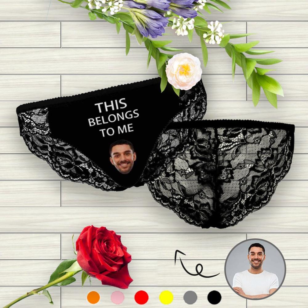 Custom Womens Panties Personalized Face Belongs To Me Sexy Underwear