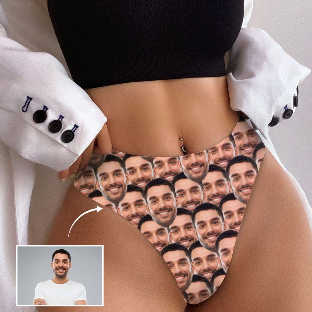 custom face women's thongs lingerie 