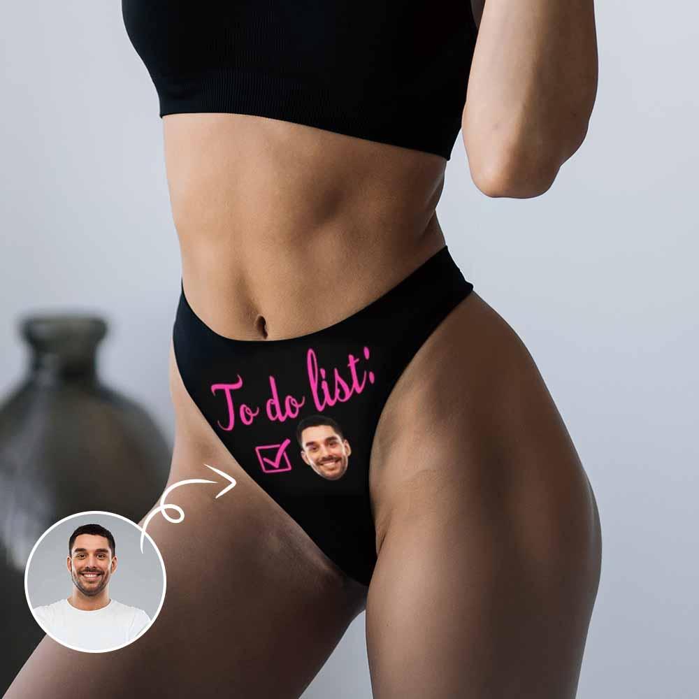 custom face onderwear multicolor women thongs