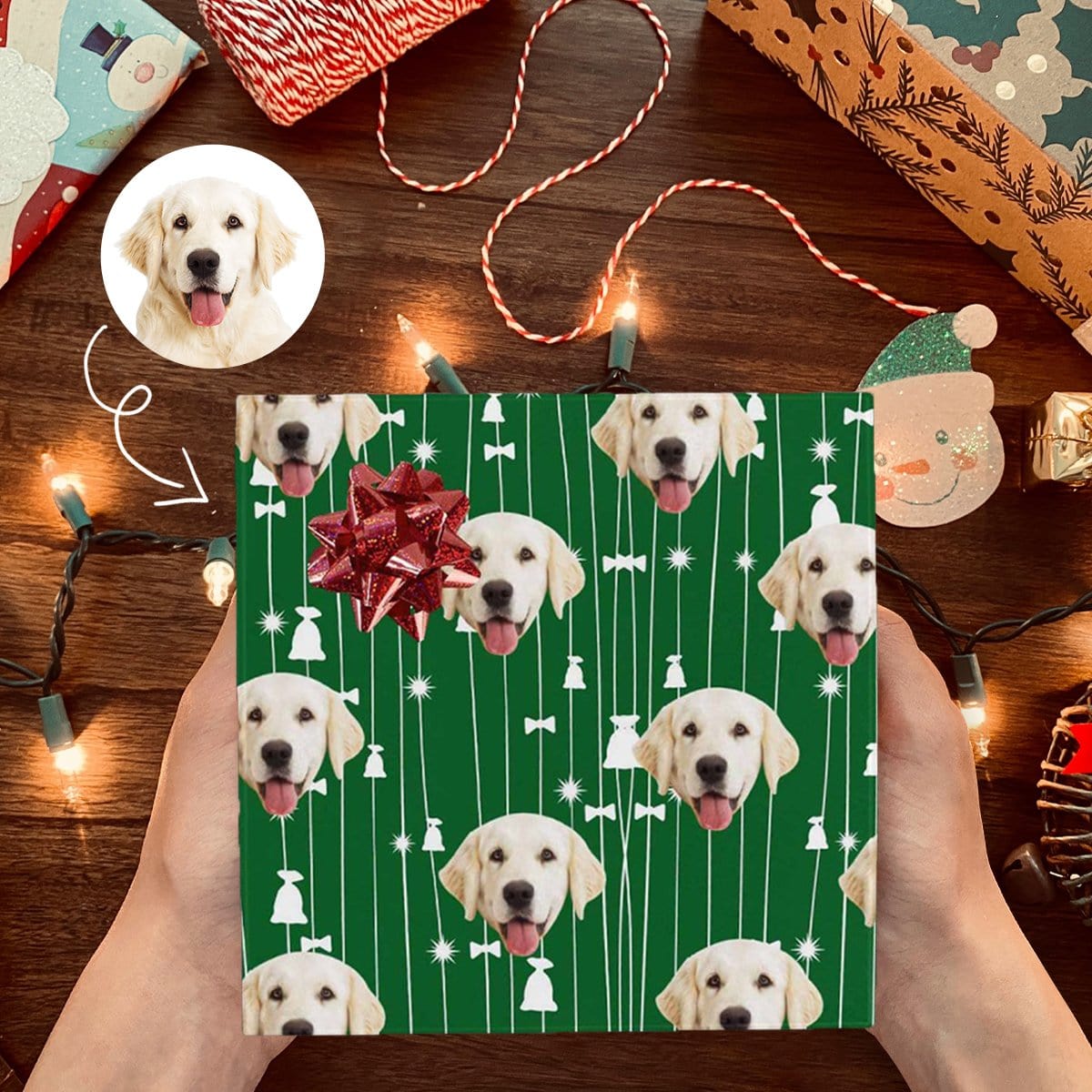 Face Gift Paper Custom Bowknot Wrapping Paper Customize Wrapping Papers