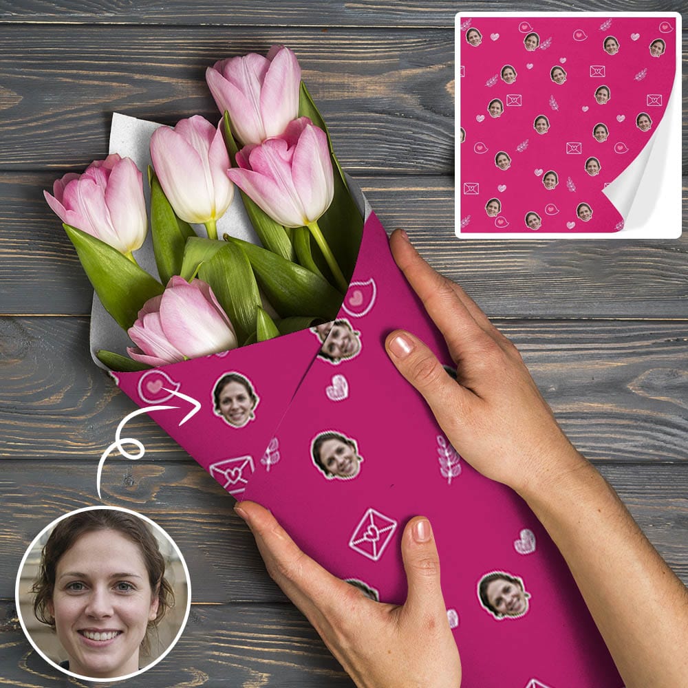 Face Gift Paper Custom Envelope Wrapping Paper Custom Wrapping Papers