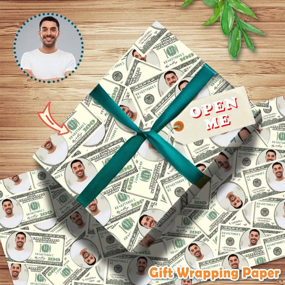 Face Gift Paper Custom Money Wrapping Paper Customize Wrapping Papers