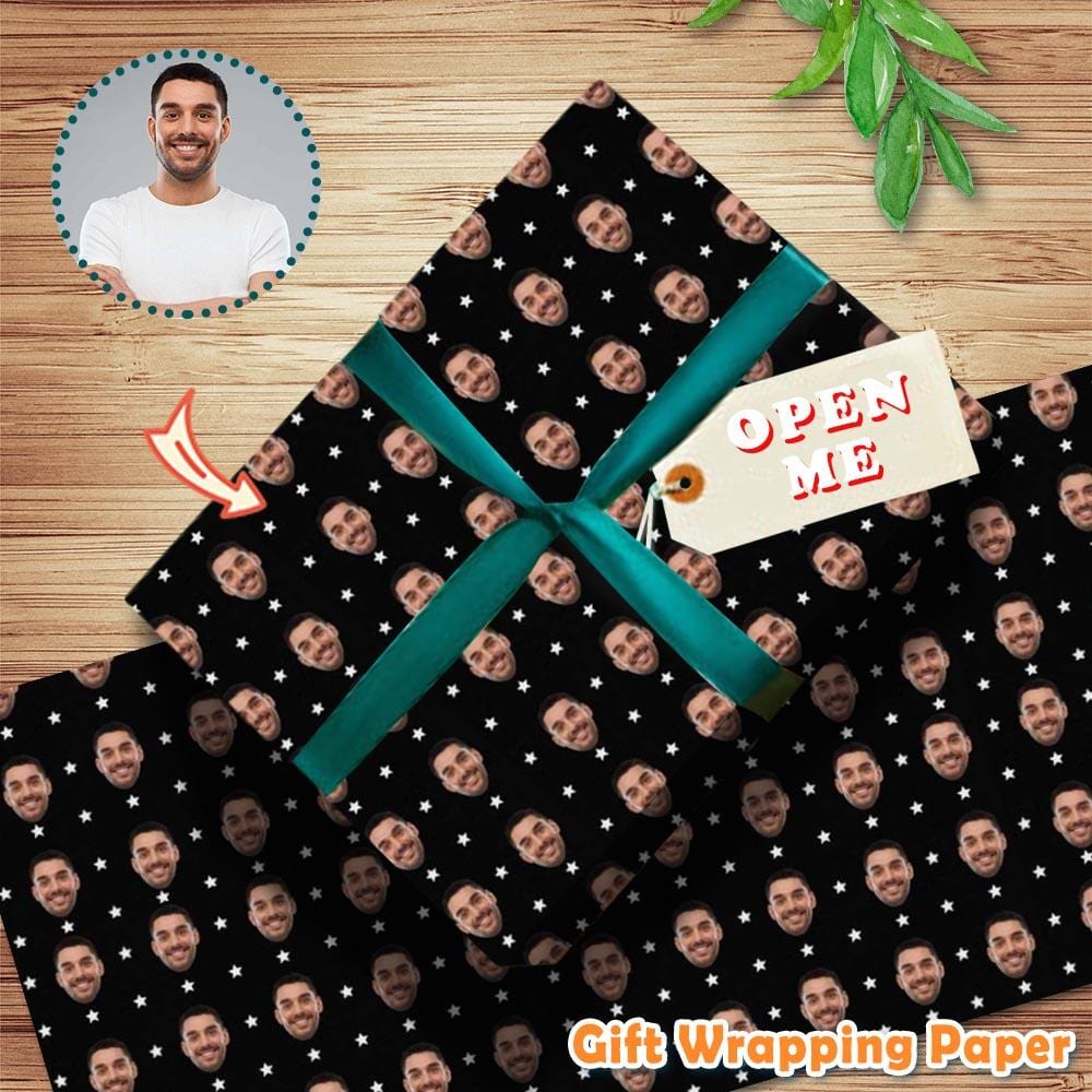 Face Gift Paper Custom White Spot Wrapping Paper Customize Wrap Papers