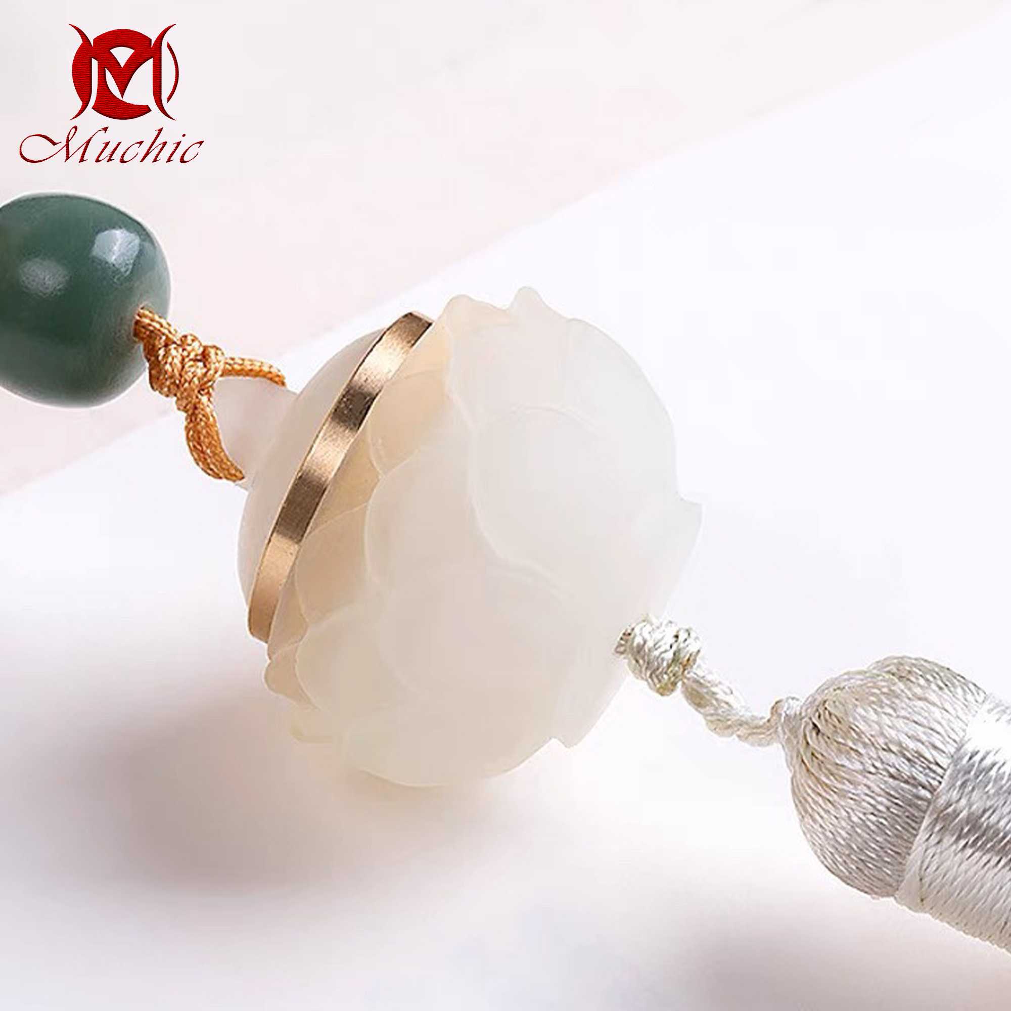 [Copy]Chinese craftsmen carefully crafted intangible cultural heritage golden nanmu Buddhist beads for men and women(duty free)