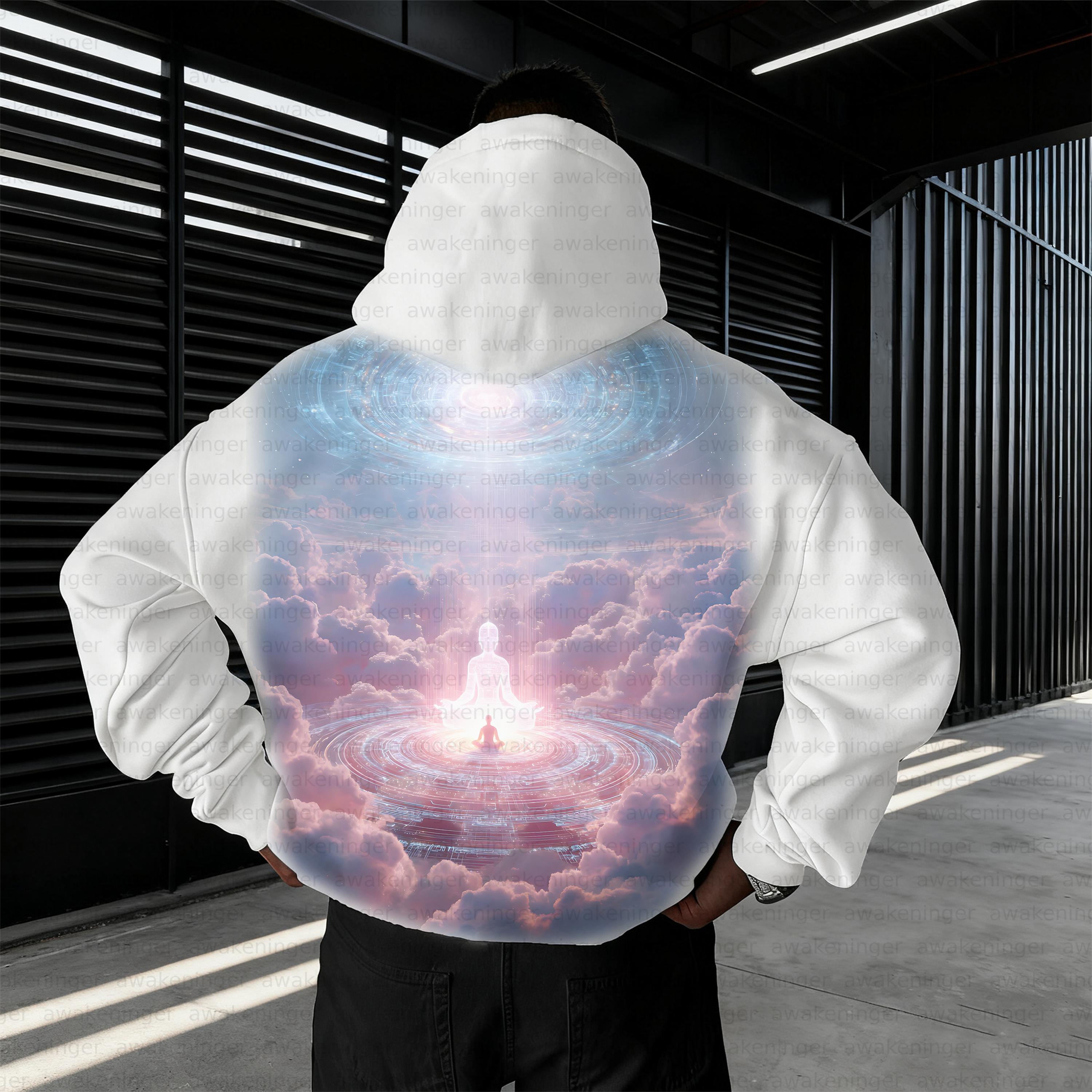 Bodhi Serenity patterned retro hoodie
