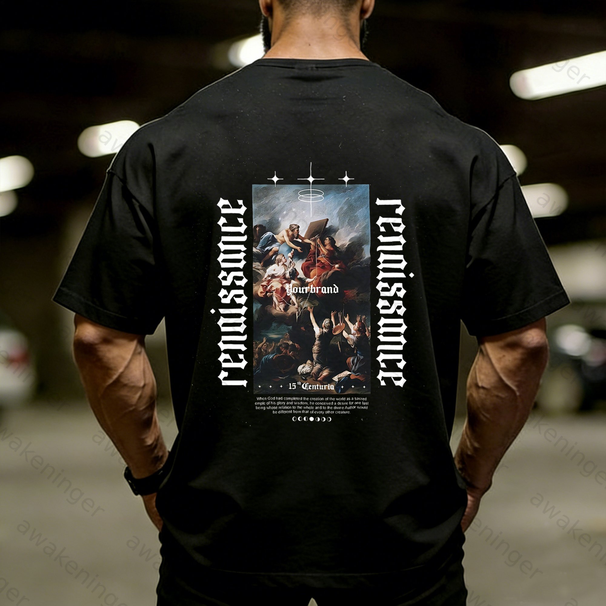 Men's Jesus Christian Divine Revelation Art Revival T-Shirt