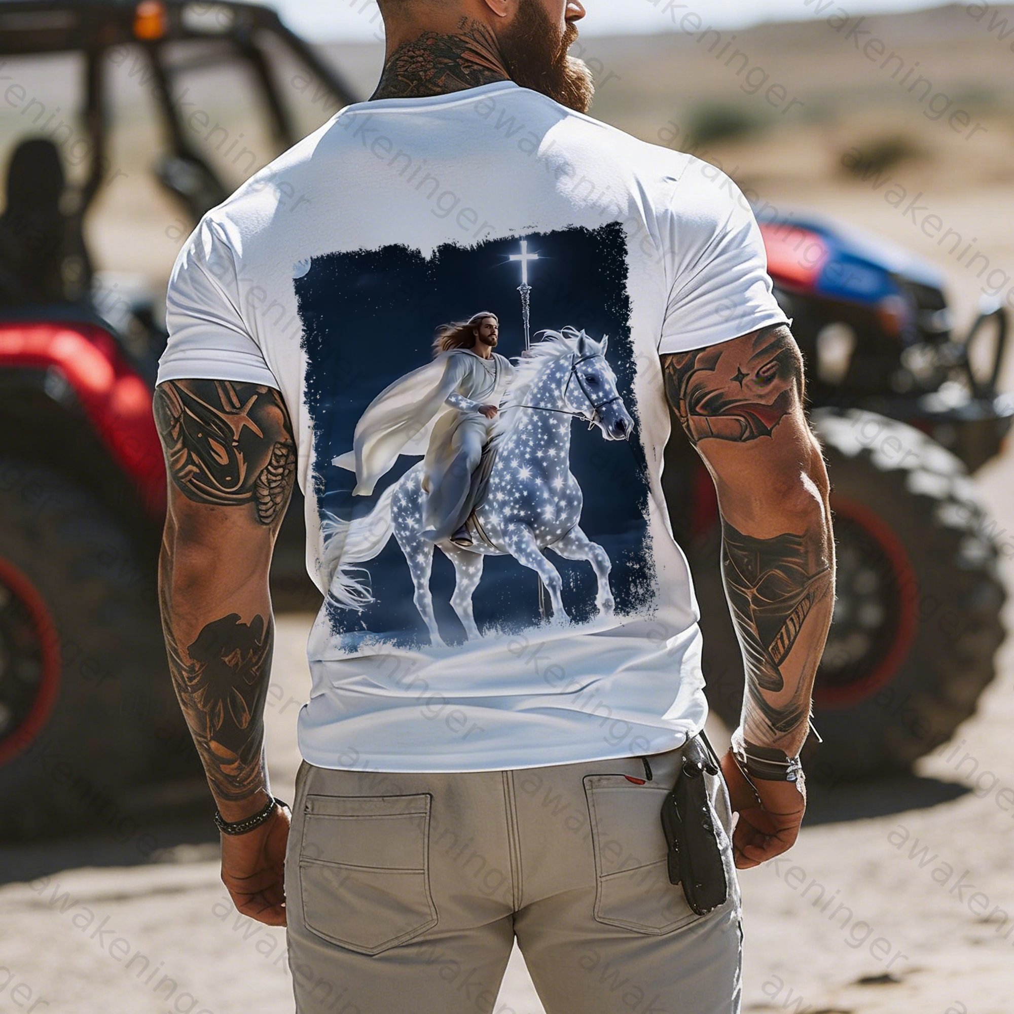 Men's Jesus Christian cross glory T-Shirt