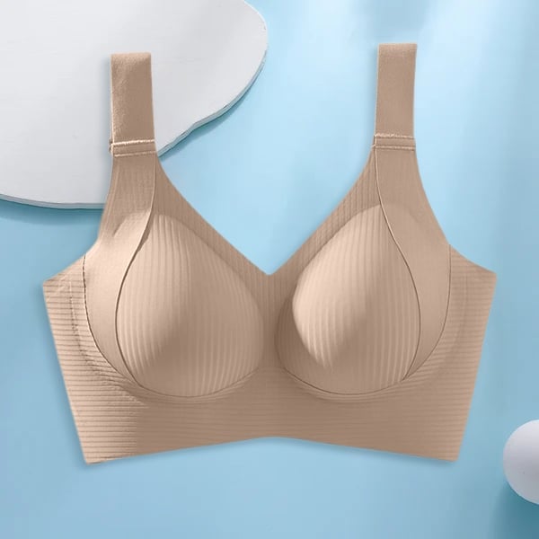 🎉Last Day -🏆️Women's Ribbed Push Up Adjustable Wireless Bra