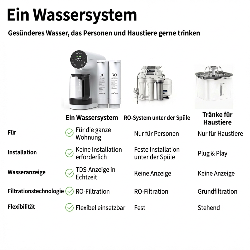 RO200 Countertop Reverse Osmosis System 6-Stage No Installation Desktop Portable Water Purifier DE