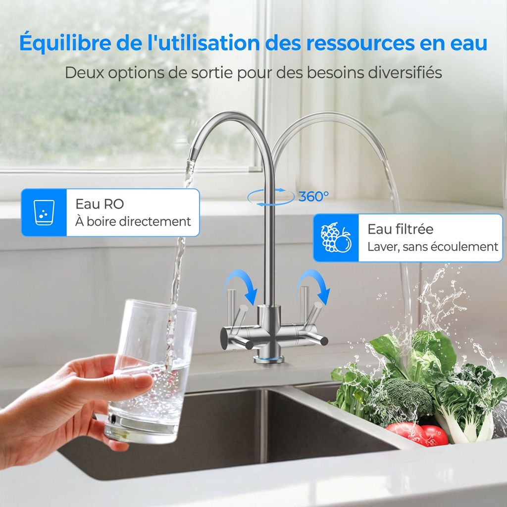 600GPD Tankless Under Sink Reverse Osmosis Water System FR