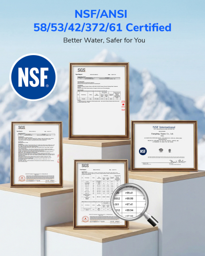 Ecoviva RO1000G Tankless 9-Stage Reverse Osmosis Water Filtration System For Commercial And Big Family