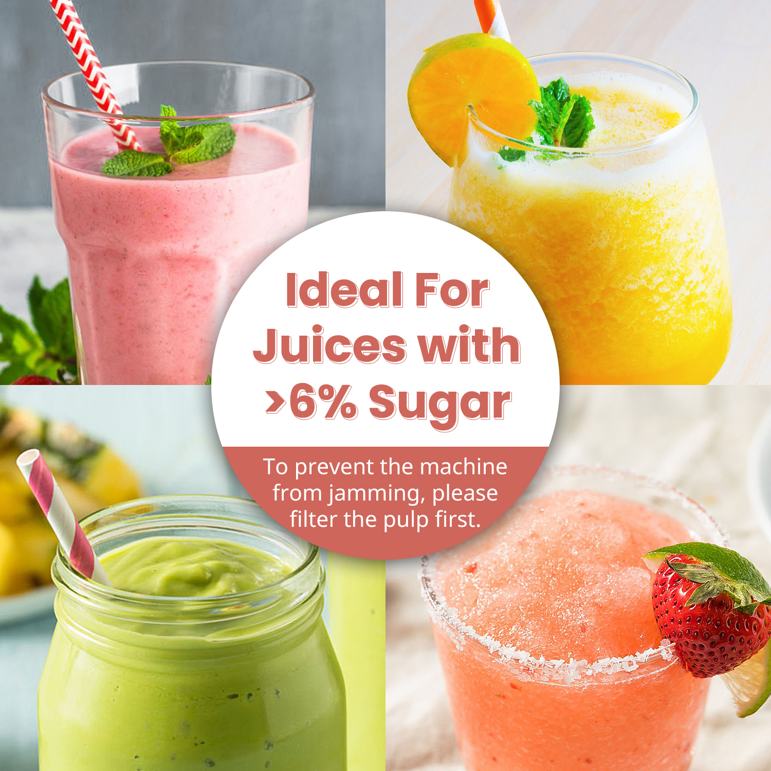 Slushie Machine ECO-401 Professional Frozen Drink Maker With Flash-Freezing Technology