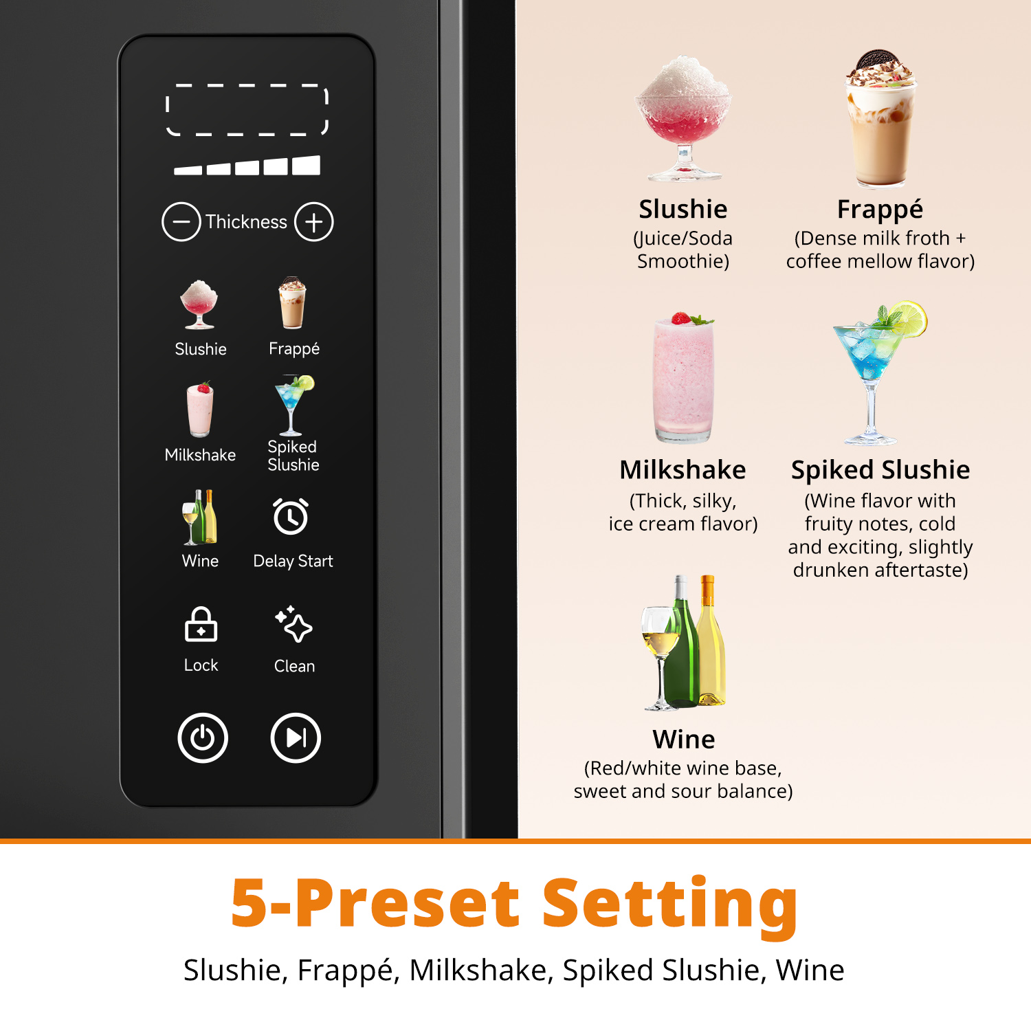 Slushie Machine ECO-401 Professional Frozen Drink Maker With Flash-Freezing Technology