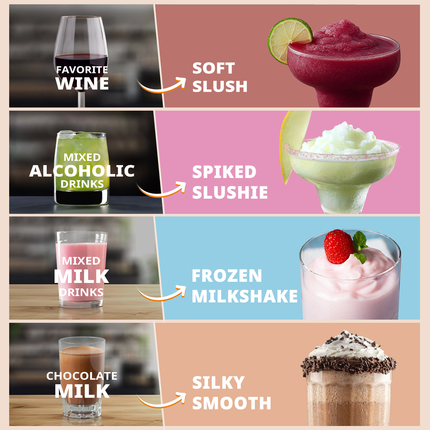 Slushie Machine ECO-401 Professional Frozen Drink Maker With Flash-Freezing Technology